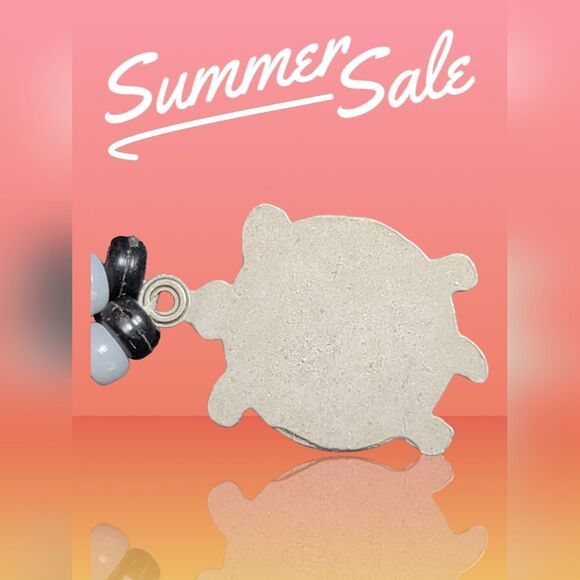 💍Beaded Necklace With Turtle Charm Vintage - Picture 4 of 4